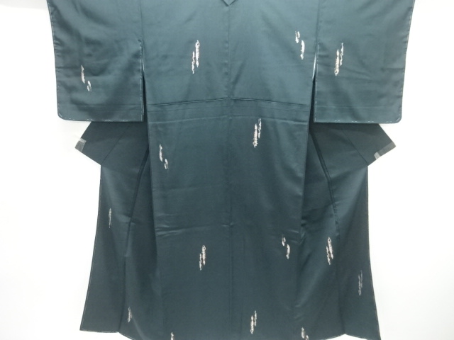 JAPANESE KIMONO / ANTIQUE TAISHO-ROMAN KIMONO / WOVEN ABSTRACT PATTERN